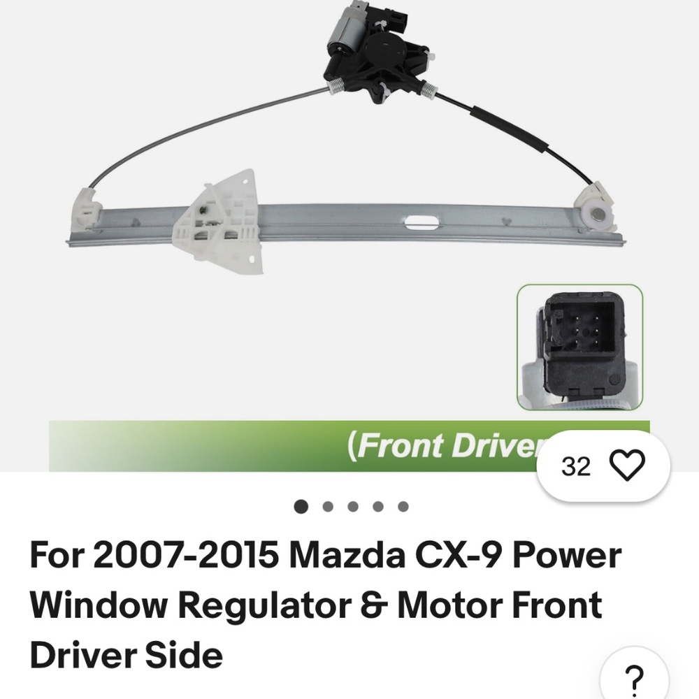 Mazda CX-9 Window regulator